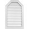 Ekena Millwork Octagonal Top Surface Mount PVC Gable Vent w/ 2"W x 2"P Brickmould Sill Frame, 18"W x 28"H GVPOT18X2803SF - alternate 1